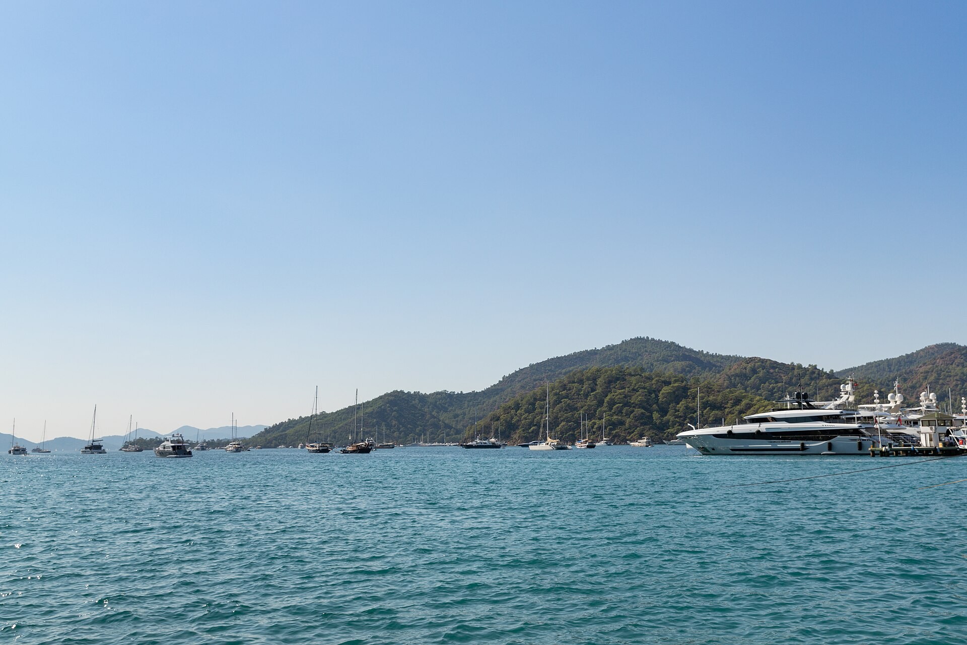Göcek Bay and its forested islands near the İnlice investment site